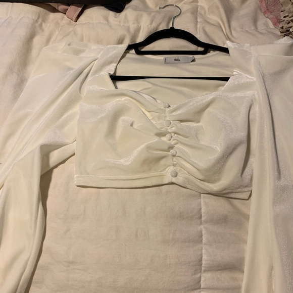 Long sleeve velvet blouse - Picture 1 of 1